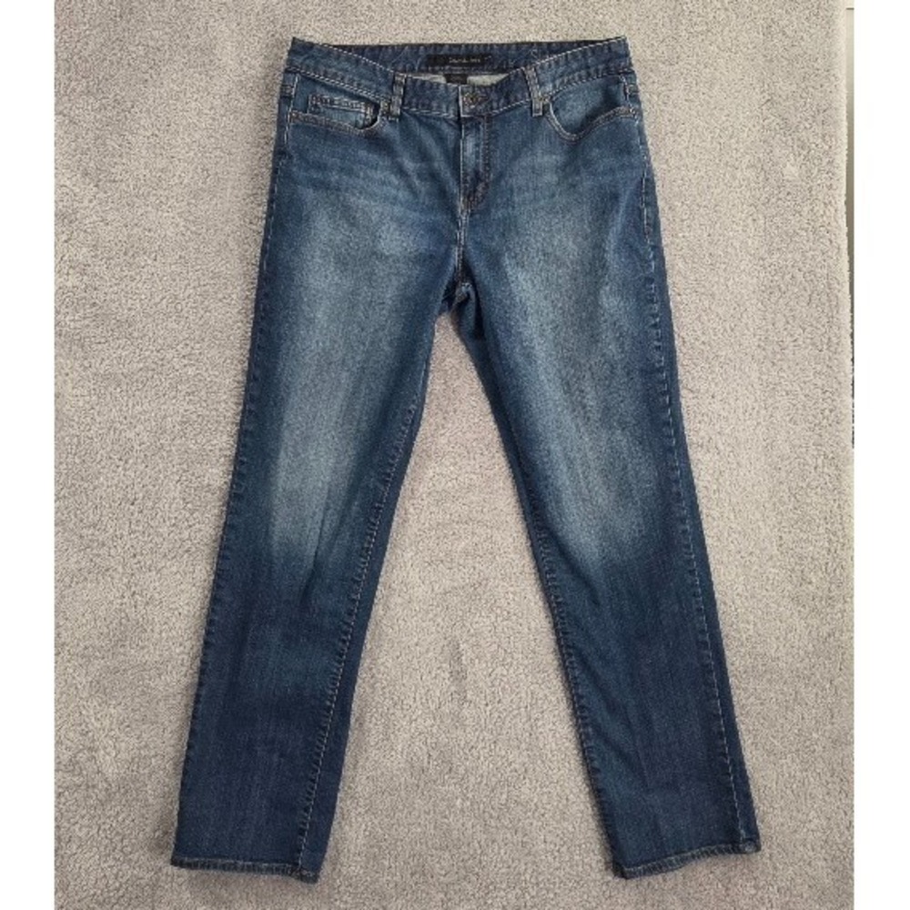 Calvin Klein Skinny Jeans Women's 33/16 Blue Medium Wash Mid Rise Classic Casual